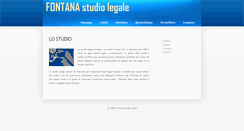 Desktop Screenshot of fontanastudiolegale.it